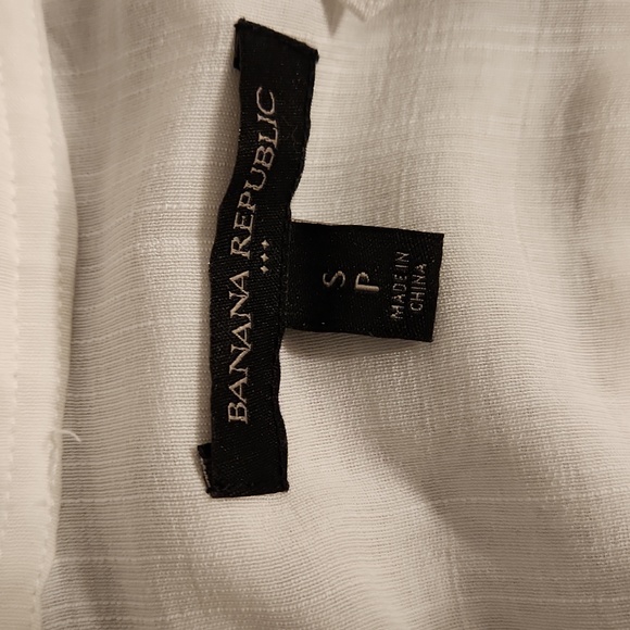 White botton down, ramie - Picture 2 of 2